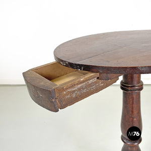 Wooden coffee table with drawers, late 1800s