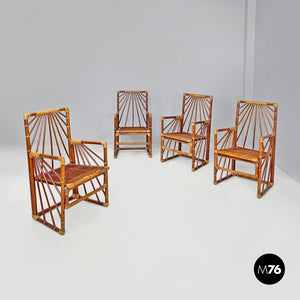 Rattan chairs by Dal Vera, 1970s