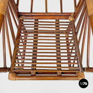 Rattan chairs by Dal Vera, 1970s