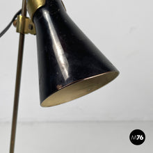 Charger l&#39;image dans la galerie, Brass and onyx table lamps LTA1 Sasso by Luigi Caccia Dominioni for Azucena, 1950
