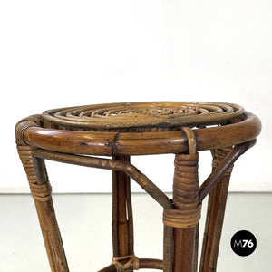 Rattan high stools, 1960s