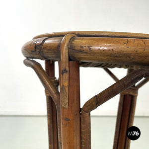 Rattan high stools, 1960s