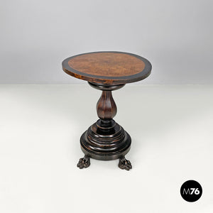 Wooden coffee table with chessboard decorations, early 1900s