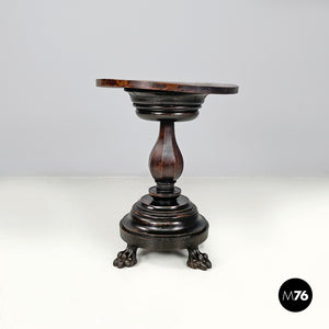 Wooden coffee table with chessboard decorations, early 1900s