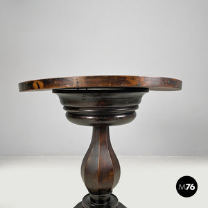 Wooden coffee table with chessboard decorations, early 1900s