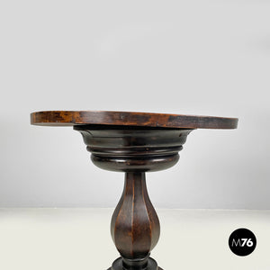 Wooden coffee table with chessboard decorations, early 1900s