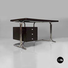 Load image into Gallery viewer, Metal and plastic desk for 2 INN, 1970s
