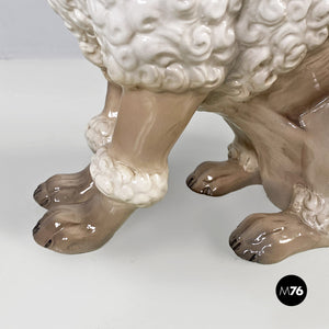 Ceramic poodle sculpture by Ronzan, 1970s