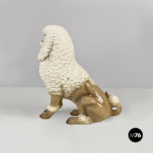 Ceramic poodle sculpture by Ronzan, 1970s