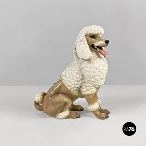 Ceramic poodle sculpture by Ronzan, 1970s