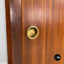 Load image into Gallery viewer, Wooden sideboard with brass handles, 1960s
