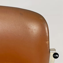 Load image into Gallery viewer, Brown leather DSC chair by Giancarlo Piretti for Anonima Castelli, 1970s
