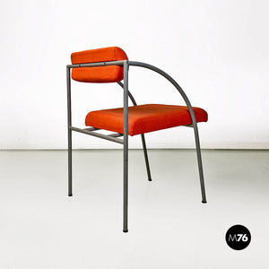 Metal and cotton Vienna chair by Rodney Kinsman for Bieffeplast, 1980s