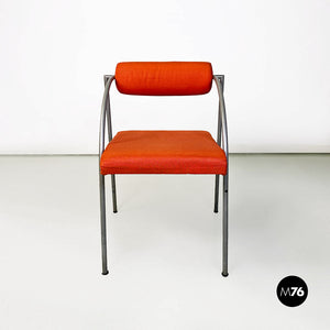 Metal and cotton Vienna chair by Rodney Kinsman for Bieffeplast, 1980s