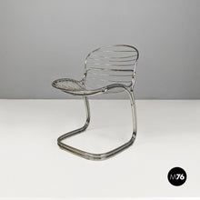 Load image into Gallery viewer, Chromed steel Sabrina chair by Gastone Rinaldi for Rima, 1970s
