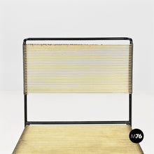 Carica l&#39;immagine nel visualizzatore di Gallery, Black metal and transparent plastic Spaghetti style chair, 1980s
