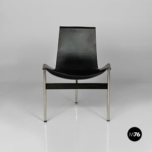 Metal and leather T or 3LC chairs by Katavolos, Douglas and Kelley for ICF, 1960s
