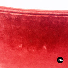 Carica l&#39;immagine nel visualizzatore di Gallery, Brick red velvet and chromed metal chairs, 1970s
