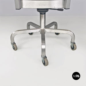 Brushed aluminum Hudson chairs by Philippe Starck for Emeco, 2000s