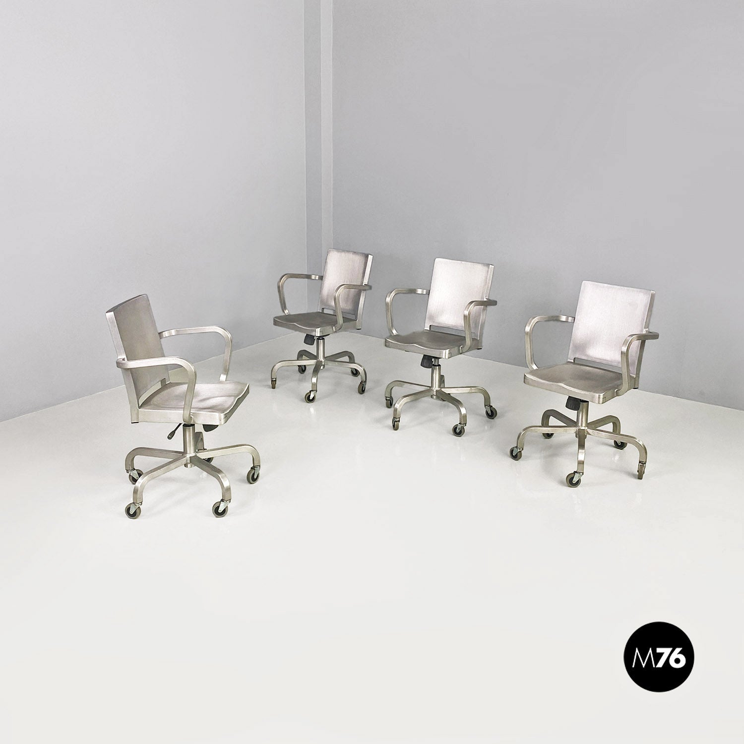 Brushed aluminum chairs discount