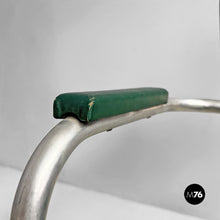 画像をギャラリービューアに読み込む, Metal and faux leather chairs by Maltoni Carlo Arredi Metallici, 1930s

