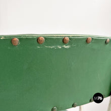 画像をギャラリービューアに読み込む, Metal and faux leather chairs by Maltoni Carlo Arredi Metallici, 1930s
