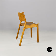 将图片加载到图库查看器，Solid oak wood chairs, 1960s
