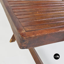 Charger l&#39;image dans la galerie, Teak wood folding chairs, 1960s
