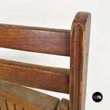 画像をギャラリービューアに読み込む, Teak wood folding chairs, 1960s
