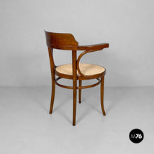 Load image into Gallery viewer, Chairs in wood and straw, 1950s
