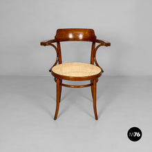 Load image into Gallery viewer, Chairs in wood and straw, 1950s
