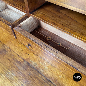 Wooden desk with shutter, 1700s