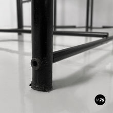 将图片加载到图库查看器，Black metal and plastic Spaghetti stool by Giandomenico Belotti for Alias, 1979
