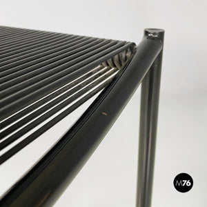 Black metal and plastic Spaghetti stool by Giandomenico Belotti for Alias, 1979