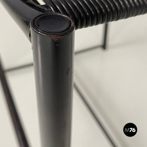 Black metal and plastic Spaghetti stool by Giandomenico Belotti for Alias, 1979