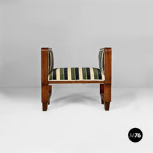 Carica l'immagine nel visualizzatore di Gallery, Benches in fabric and wood, 1930s
