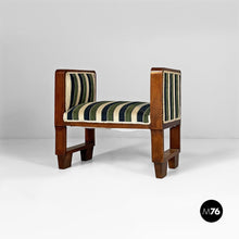 Carica l'immagine nel visualizzatore di Gallery, Benches in fabric and wood, 1930s
