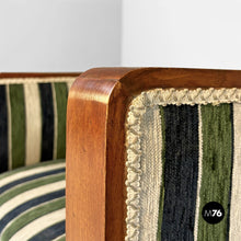 Carica l'immagine nel visualizzatore di Gallery, Benches in fabric and wood, 1930s
