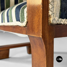 Carica l'immagine nel visualizzatore di Gallery, Benches in fabric and wood, 1930s

