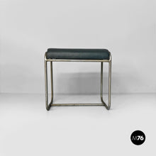 Charger l'image dans la galerie, Stool in metal and faux leather, 1930s
