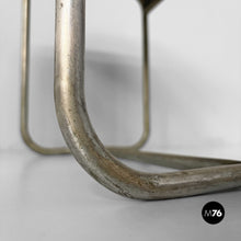 Charger l'image dans la galerie, Stool in metal and faux leather, 1930s
