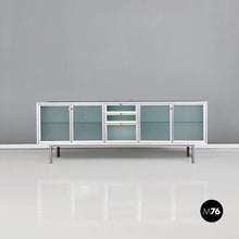 Load image into Gallery viewer, Aluminum and glass Pandora sideboard by Antonia Astori for Driade Aleph, 1990s
