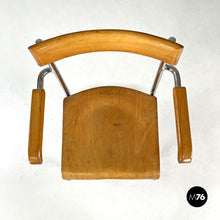 Load image into Gallery viewer, Wooden and chromed steel chair by Ladislav Zak, 1930s
