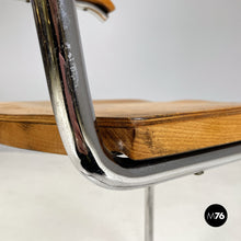 Load image into Gallery viewer, Wooden and chromed steel chair by Ladislav Zak, 1930s
