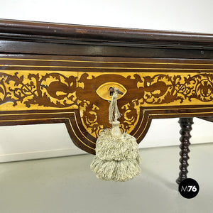 Wooden desk with inlay decorations, early 1900s