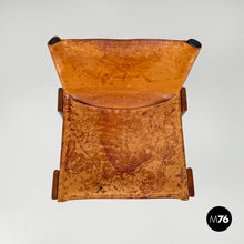 Load image into Gallery viewer, Wood and brown chair Monk by Afra and Tobia Scarpa for Molteni, 1960s
