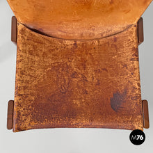 Load image into Gallery viewer, Wood and brown chair Monk by Afra and Tobia Scarpa for Molteni, 1960s
