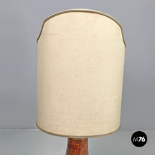 Charger l&#39;image dans la galerie, Table lamps in red and golden wood, 1980s
