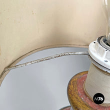 Charger l&#39;image dans la galerie, Table lamps in red and golden wood, 1980s
