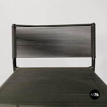 将图片加载到图库查看器，Black metal and plastic Spaghetti stool by Giandomenico Belotti for Alias, 1979
